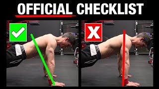 The Official PushUp Checklist AVOID MISTAKES [upl. by Fortier]