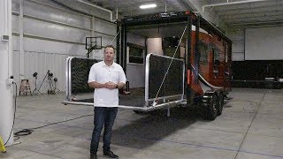 2018 Livin’ Lite QuickSilver 7x20HJ Toy Hauler Exterior Features [upl. by Alrad]