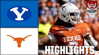 BYU Cougars vs Texas Longhorns  Full Game Highlights [upl. by Dysart521]