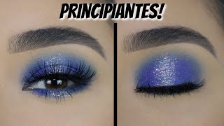 Maquillaje Azul Dramático  PRINCIPIANTES [upl. by Nihhi]