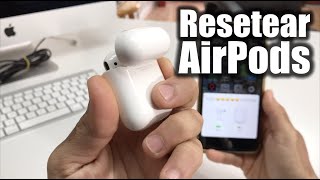 Como Resetear Apple AirPods ★ Hard Reset [upl. by Obau]