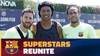 Ronaldinho makes a surprise visit [upl. by Ycak559]