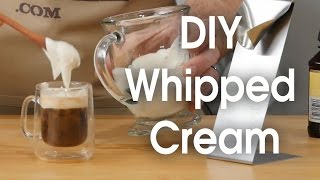 DIY whipped cream in 60 seconds [upl. by Nylarahs434]