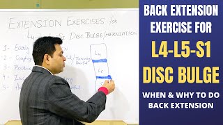 Disc BulgeHerniated Disc Exercises L4L5S1 When To Do Back Extension Exercise Bulging Disc [upl. by Haag633]