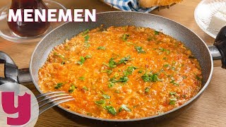 Menemen Tarifi  Kahvaltı Tarifleri  Yemekcom [upl. by Audsley]