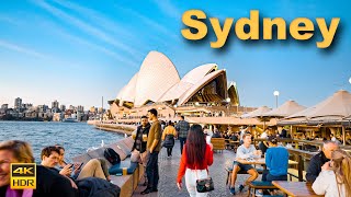 Sydney Australia Walking Tour  Opera House at Sunset  4K HDR [upl. by Armmat267]