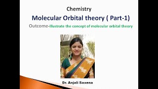 Molecular orbital theoryPart1 Engineering chemistry MOT engineering chemistry Dr anjali [upl. by Benetta]