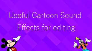 100 Cartoon Sound Effects for Editing [upl. by Nnahgem590]