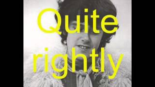 Mellow Yellow Single Version By Donovan With Lyrics [upl. by Nozicka]