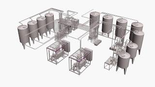 Pasteurization UHT  HTST Cleaning in Place  CIP  Process System [upl. by Chee]