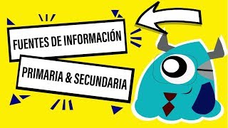 🌟👉🏻 FUENTES PRIMARIAS Y SECUNDARIAS Datos primarios y secundarios tipos de información [upl. by Richard]