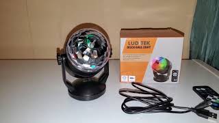 LUDITEK DISCO BALL LIGHT GL027CA REVIEW [upl. by Shamrao61]