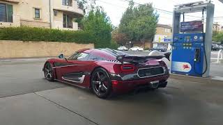 RecordBreaking Koenigsegg Agera RS Startup [upl. by Aimik]