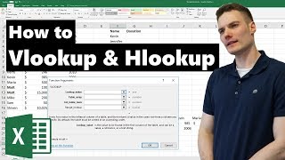 VLOOKUP amp HLOOKUP in Excel Tutorial [upl. by O'Grady]