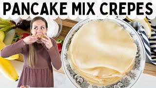 How to Make Pancake Mix Crepes Fast Easy and Delicious [upl. by Hogen]