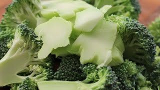 How To Cut Broccoli  Chef Tom [upl. by Anircam51]