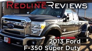 2013 Ford F350 Super Duty Review Walkaround Exhaust Test Drive [upl. by Bonney]