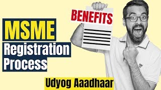 📃MSME  UDYOG AADHAAR Registration Process amp Benefits ✅ Hindi  Do in 5 mins [upl. by Mohn]