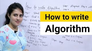 Lec 5 How to write an Algorithm  DAA [upl. by Hagi121]