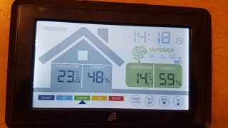 AURIOL Wetterstation Lidl Uhr Einstellen ALDI [upl. by Llewej]