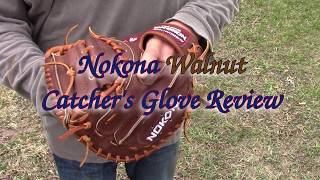 Nokona Walnut W3350 335quot Catchers Mitt Review and first impressions [upl. by Amilah42]