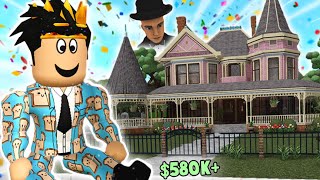 touring the MOST DETAILED BLOXBURG VICTORIAN house its so fancy [upl. by Anoblav]