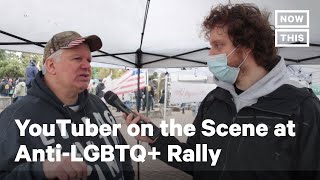 YouTuber Interviews Attendees at AntiLGBTQ Rally in Oregon [upl. by Nnylecoj904]