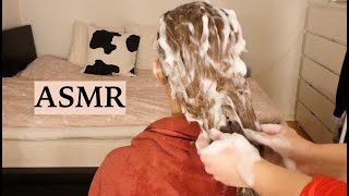 ASMR Hair Wash 💧 Shampoo amp Hair Mask Hair Brushing Blow Drying No Talking [upl. by Frantz]