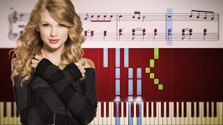 Taylor Swift  Love Story  Piano Tutorial  SHEETS [upl. by Ellyn]