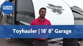 2018 Livin Lite Quicksilver 85x28FBA  Toy Hauler  Gray  RV Review [upl. by Ignatia239]