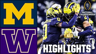 CFP National Championship Michigan Wolverines vs Washington Huskies  Full Game Highlights [upl. by Eendys]