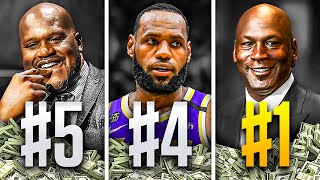 Top 10 RICHEST NBA Players of All Time [upl. by Yuk]