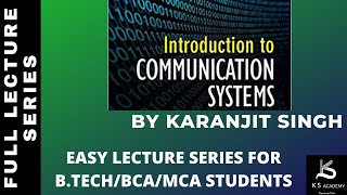 Introduction To Communication System  Communication System BTech  4Th Sem  Lect 1 [upl. by Peednam]