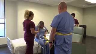 Physical Therapy Transfer Training  How To Transfer From Wheelchair To Bed [upl. by Aenaj]