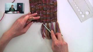 Knitting Help  Adding Fringe [upl. by Ecinuahs111]