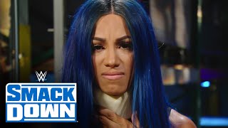 Bayley blindsides Sasha Banks’ interview SmackDown Sept 18 2020 [upl. by Karia]