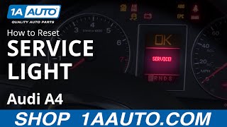 How to Reset Service Light 0409 Audi A4 [upl. by Litch]