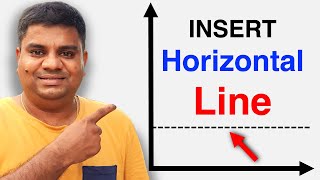 How To Add Horizontal Line In Excel GraphChart [upl. by Aileme]