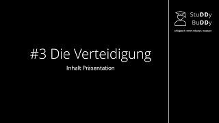 Die Verteidigung  3 Präsentation Inhalt [upl. by Yntruoc]