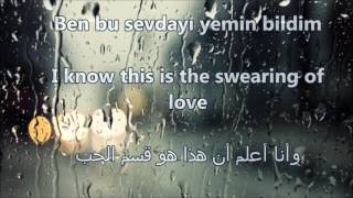 quotBen Bir Tek Adam Sevdimquot Lyrics Translated to English amp Arabic [upl. by Christal]