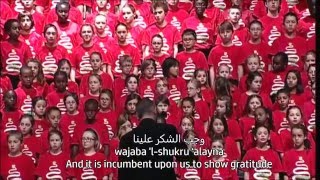 Alhamdoulillah  Tala Ala Al Badru Alayna  French Canadian Choir with Lyrics [upl. by Nolana951]