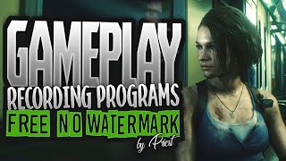 Top 5  Best FREE GAME RECORDING PROGRAMSCapture software FOR PCNO WATERMARK [upl. by Llenrev]