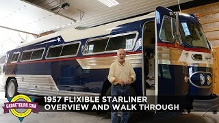 1957 Flxible Starliner  Restored Vintage Retro Bus Walk Through [upl. by Eidlog]