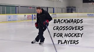 BACKWARDS CROSSOVERS FOR HOCKEY PLAYERS [upl. by Narud]