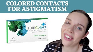 COLORED CONTACT LENSES FOR ASTIGMATISM  TORICOLORS [upl. by Assenav753]