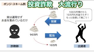 投資詐欺が大流行り ポンジスキーム [upl. by Kcirded]