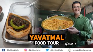 YAVATMAL Street Food Tour Part 12 l Budhicha Chiwda Besan Vadi Maltova Shrikhand Vadi [upl. by Purington]