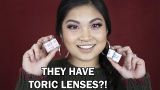 QUEENSLENS COLORED CONTACTS REVIEW  TORIC FOR ASTIGMATISM AVAILABLE [upl. by Slotnick713]