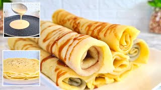 CRÊPES MAISON EN 10 MINUTES  FACILE ET RAPIDE [upl. by Aicnarf156]