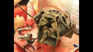 RC Lawnmower part 1 How to rebuild the Briggs and Stratton Vanguard engine [upl. by Doll]